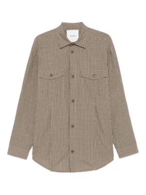 Devoa Textured Cotton Shirt | Grey | FARFETCH ZA