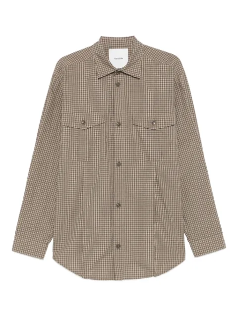 Nanushka checked flap-pocket shirt