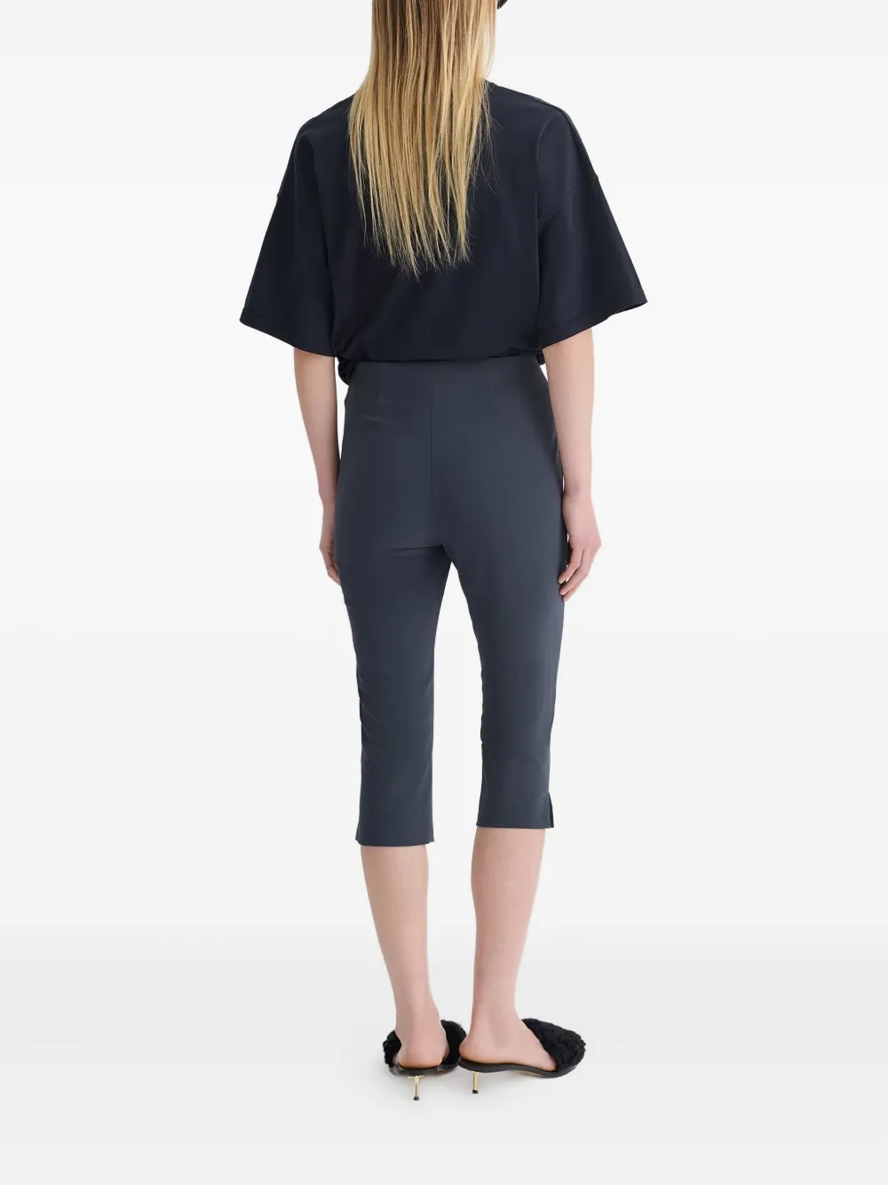 Nanushka Saoirse Capri Trousers In Blue