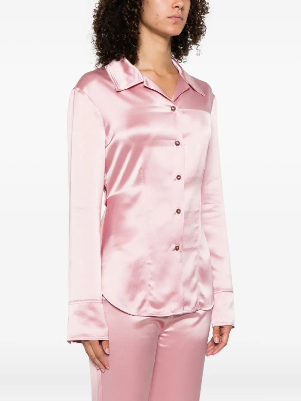 Nanushka Nathalie getailleerde blouse Roze