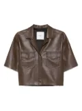 Nanushka Maisie patch-pocket shirt - Brown