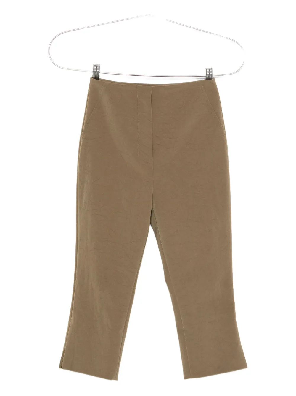 Nanushka Saoirse capri broek met split Groen