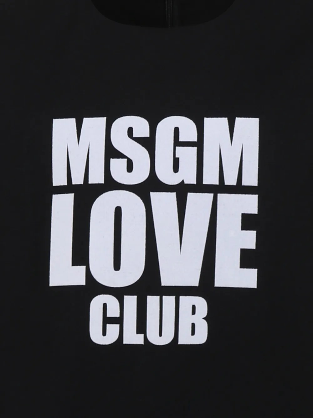MSGM Kids logo-print ruffled dress Zwart