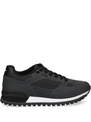 Emporio Armani レザースニーカー | ブラック | FARFETCH JP
