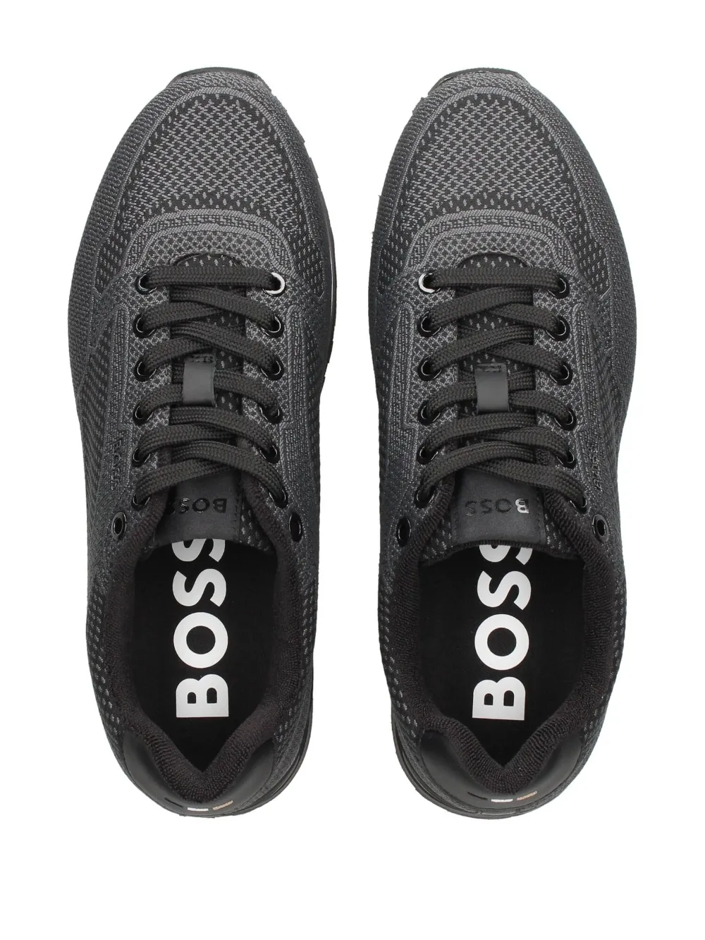 BOSS mesh-panelled sneakers Black