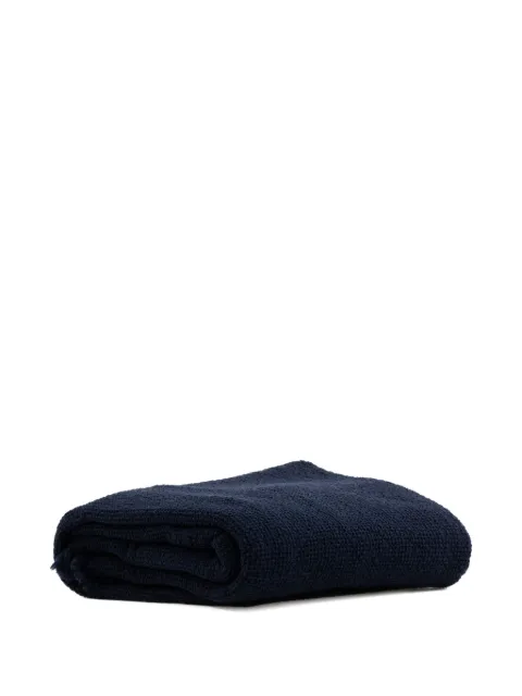 Society Limonta textured navy throw blanket