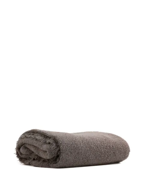Society Limonta textured fringed throw blanket