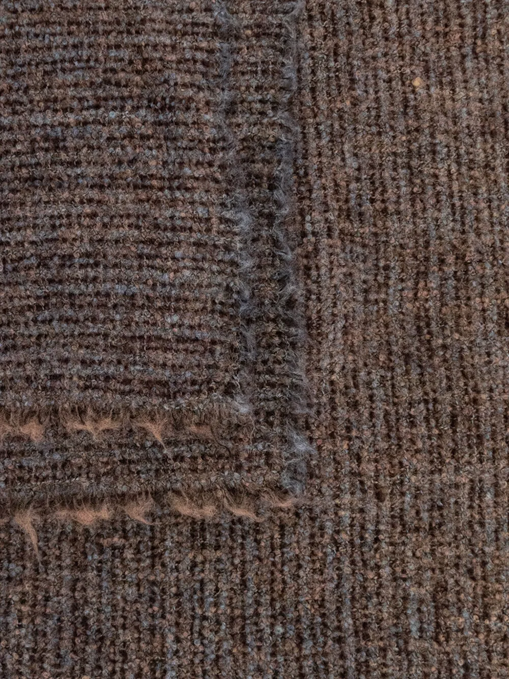 Society Limonta Textured Knit Throw Blanket In Brown
