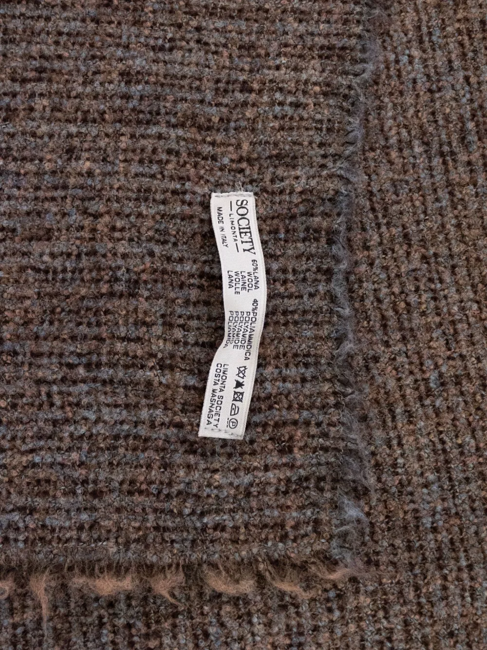 Society Limonta Phil textured blanket (160cm x 240cm) | Blankets & Throws | Image 2