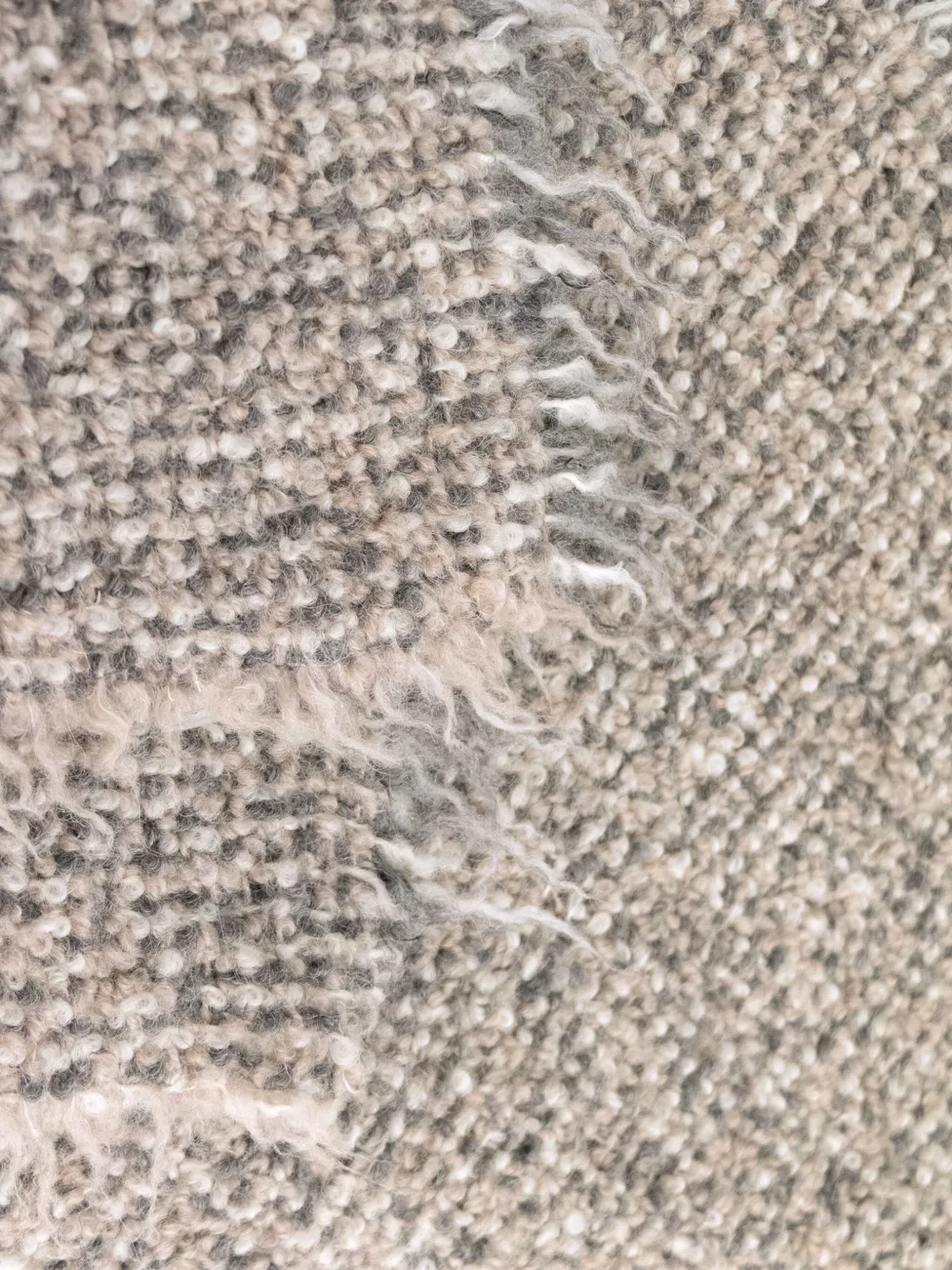 Society Limonta textured frayed blanket (130cm x 180cm) | Blankets & Throws | Image 2