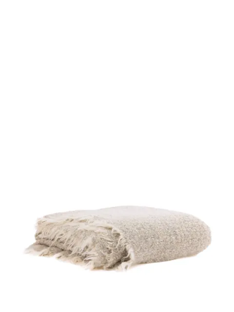 Society Limonta frayed knit throw blanket