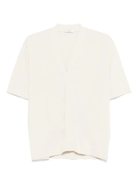 Paolo Pecora Cardigan in cotone a maniche corte