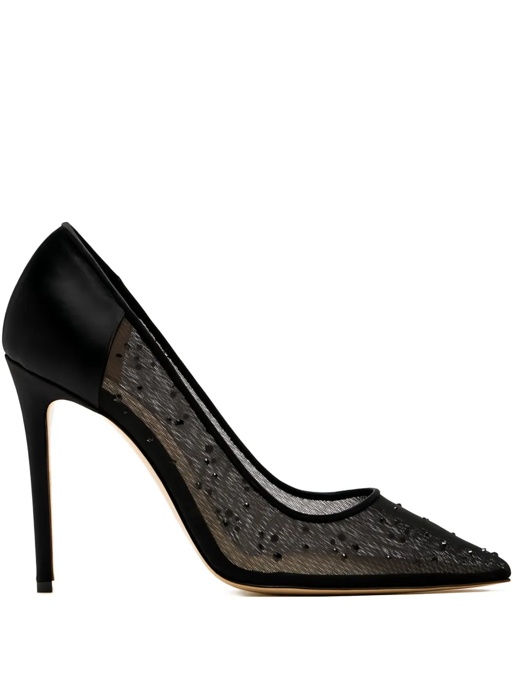 Andrea Wazen  105mm Lore Glitz embellished pumps | Black | Image 1