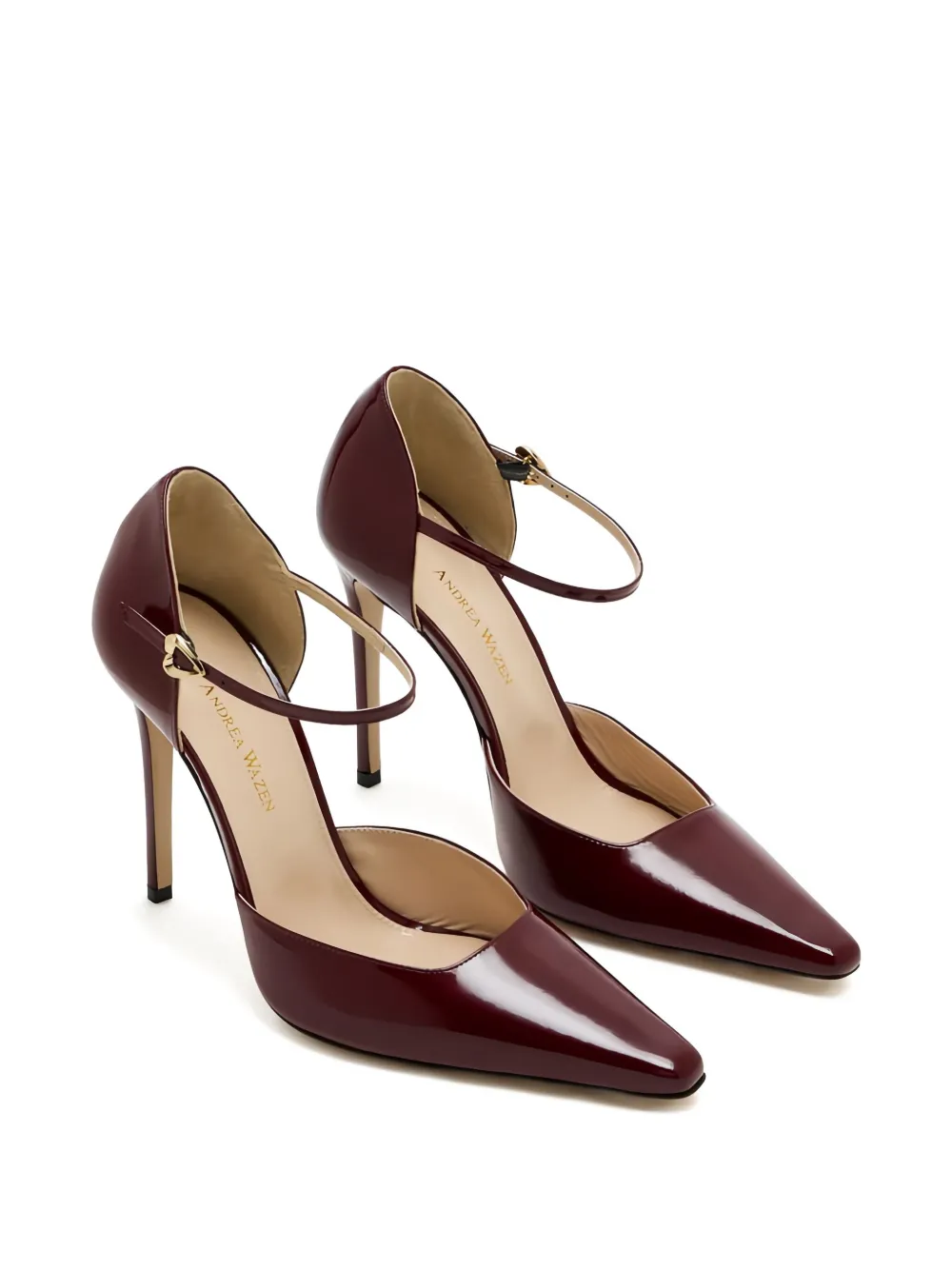 Andrea Wazen  105mm Demi ankle-strap pointed-toe pumps | Heeled Pumps | Image 2