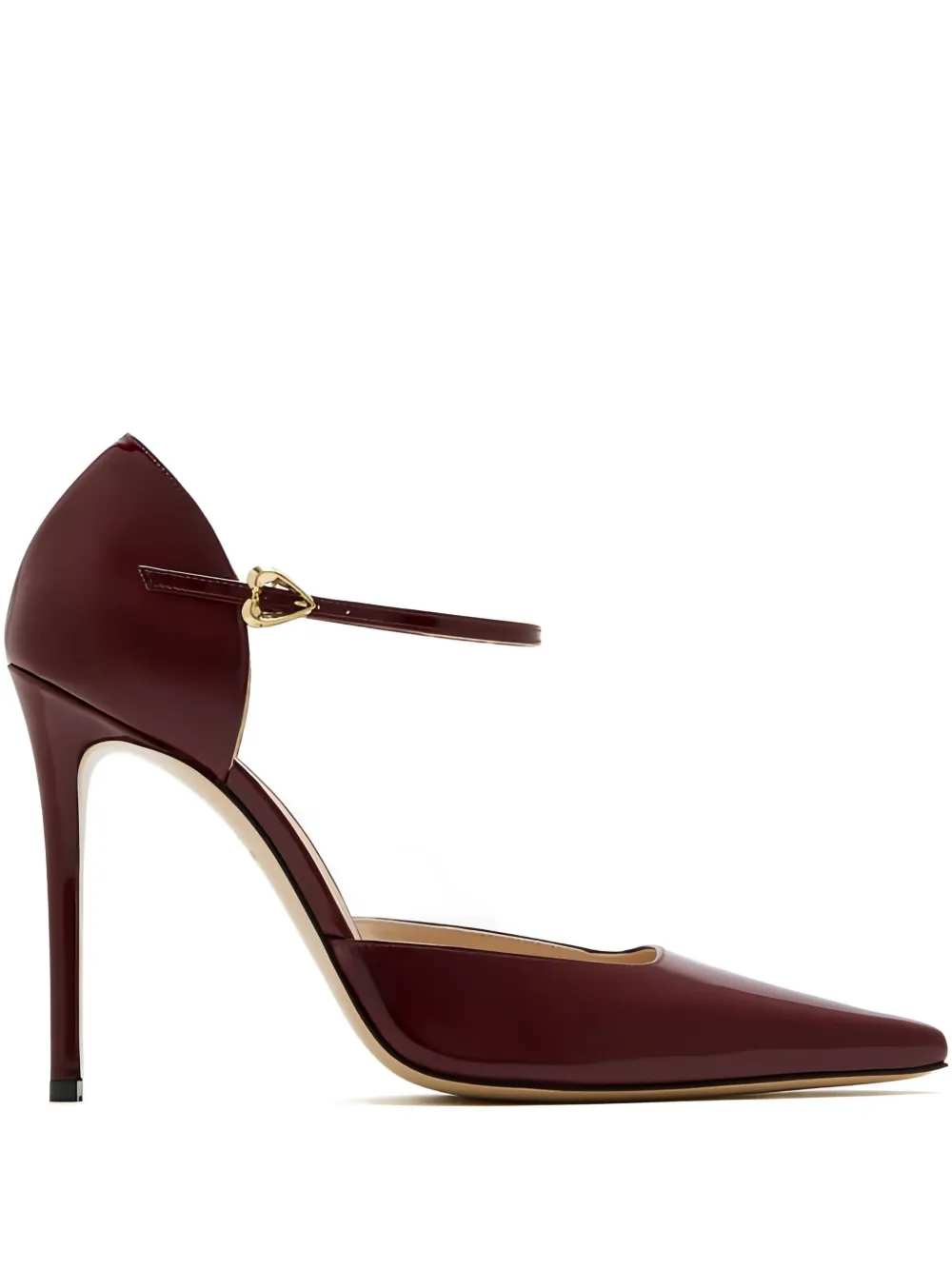 Andrea Wazen  105mm Demi ankle-strap pointed-toe pumps | Red | Image 1