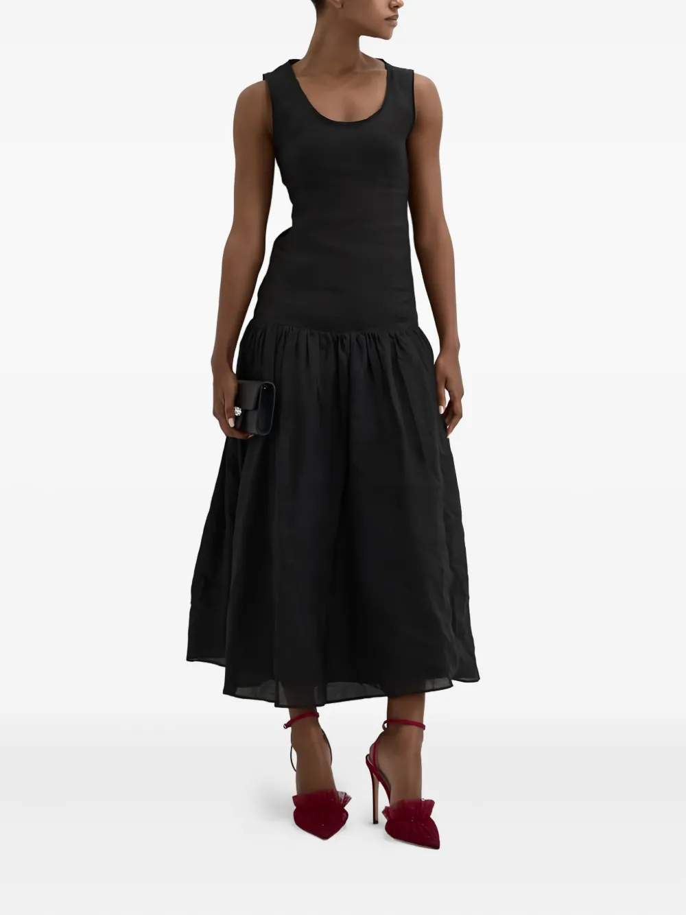 Andrea Wazen  105mm Franca Sparkle embellished ruffled pumps | Heeled Pumps | Image 2
