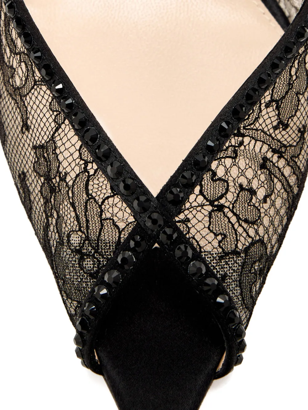 Andrea Wazen Katy muiltjes met kralen Wit