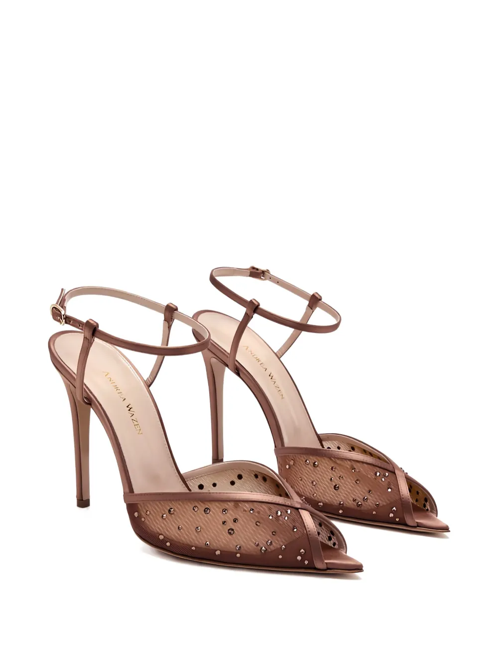 Andrea Wazen  105mm Katy crystal-embellished sandals | Heeled Sandals | Image 2