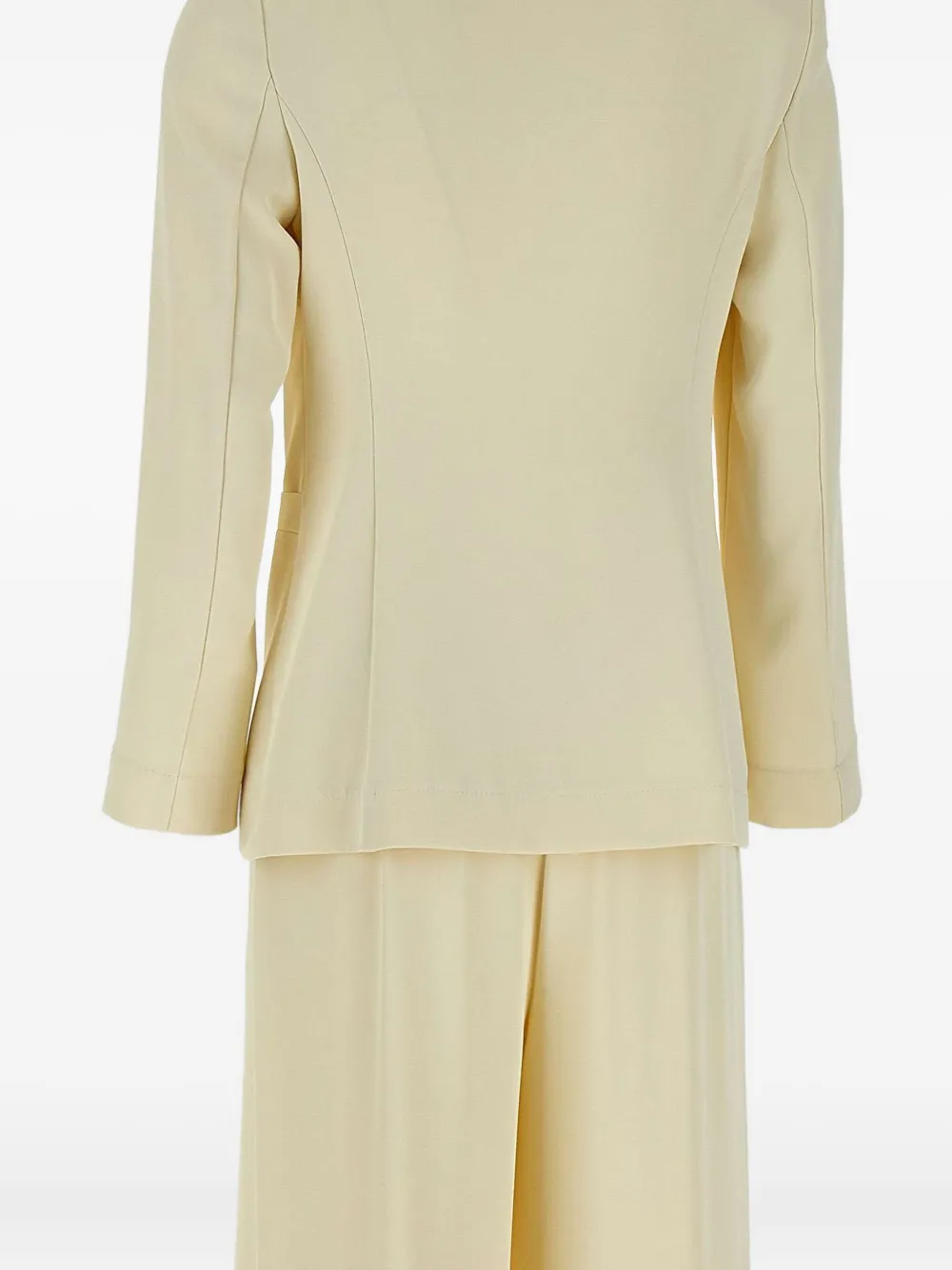 kaos Pak met enkele rij knopen Beige
