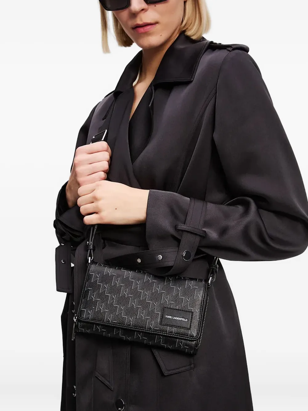 Karl Lagerfeld K/Voyage monogram zip-around crossbody bag | Accessories | Image 2