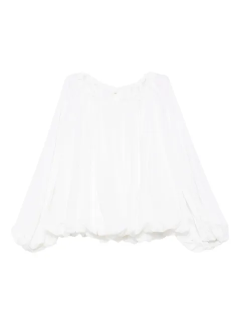 Gabriela Hearst balloon-sleeve gathered top