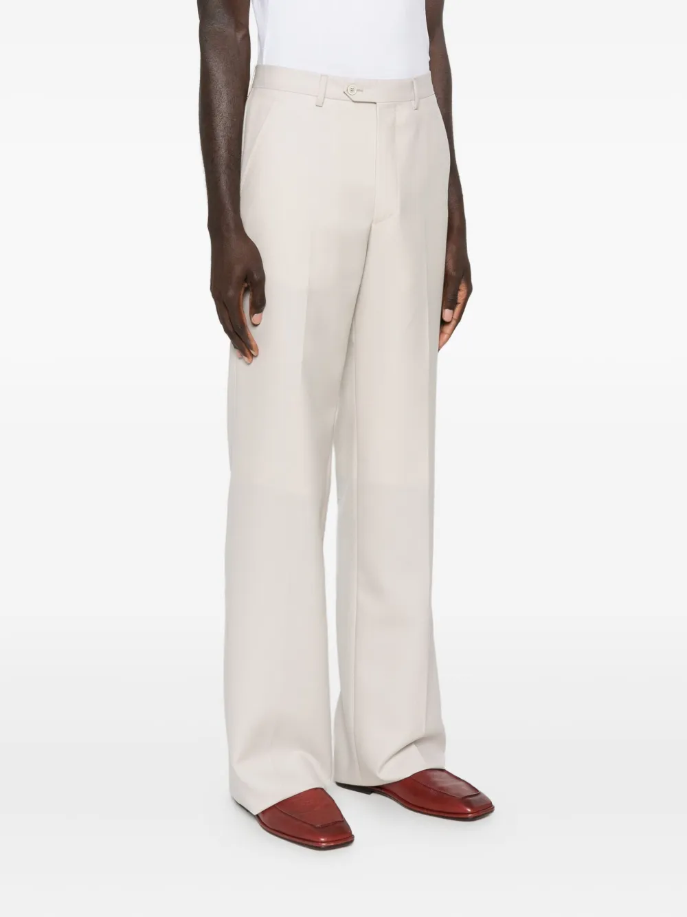 Husbands Straight broek Beige