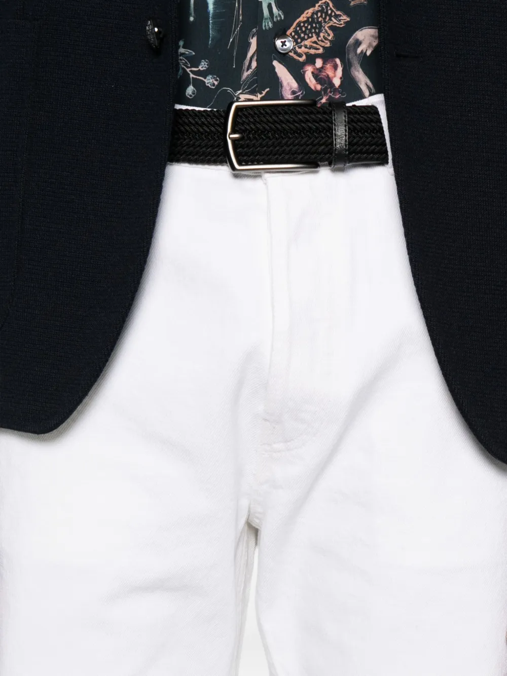 Husbands Jeans met ringlets Wit