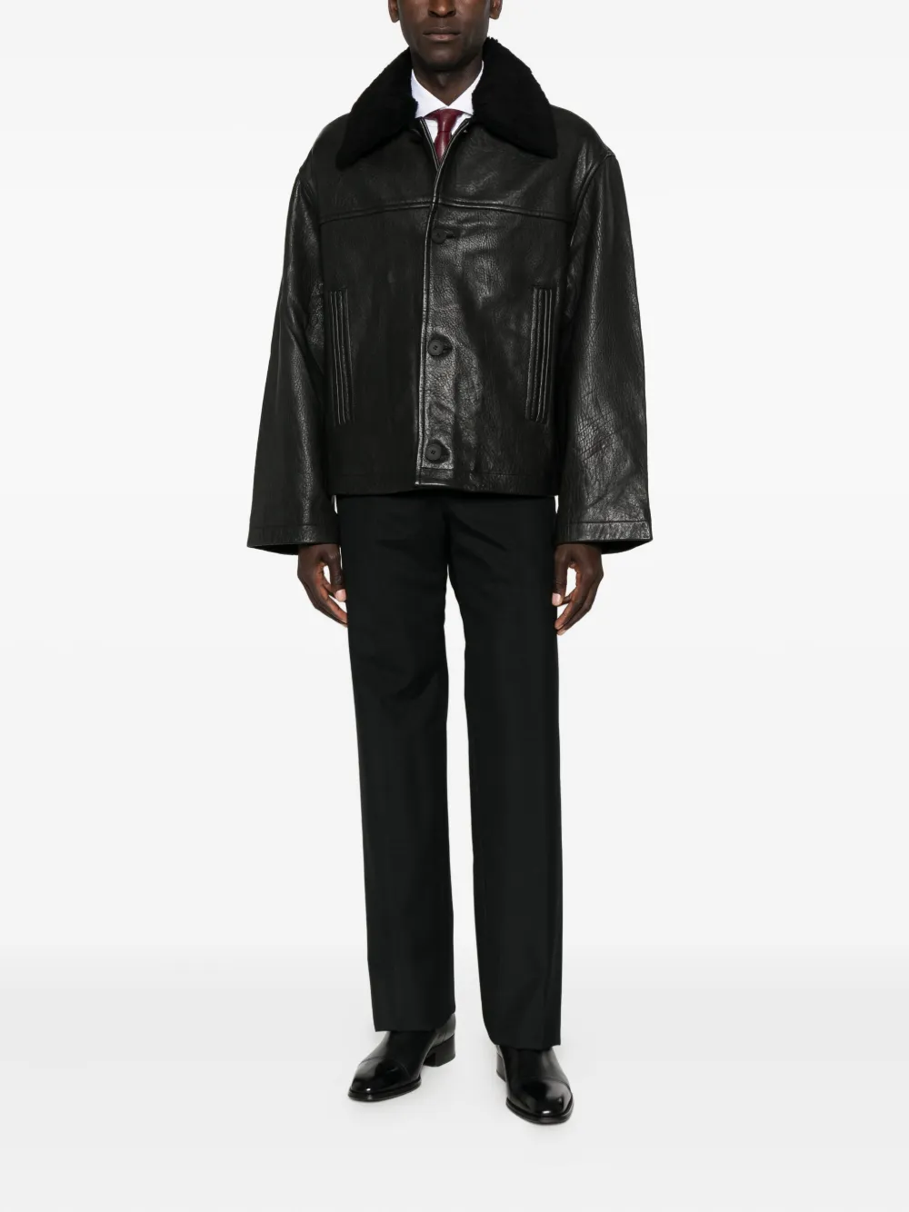 Husbands Pantalon - Zwart