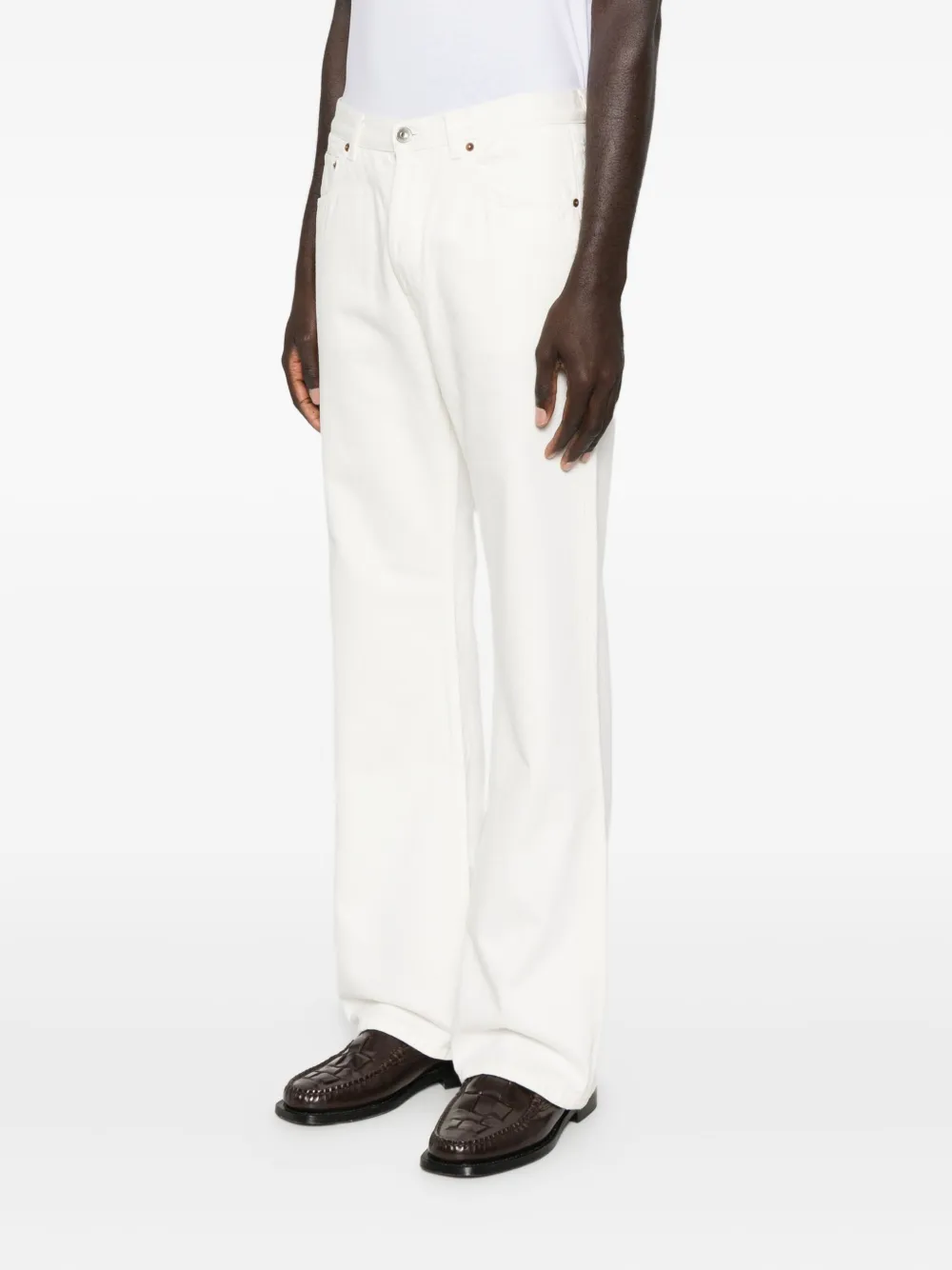 Husbands Jeans met vijf zakken Wit