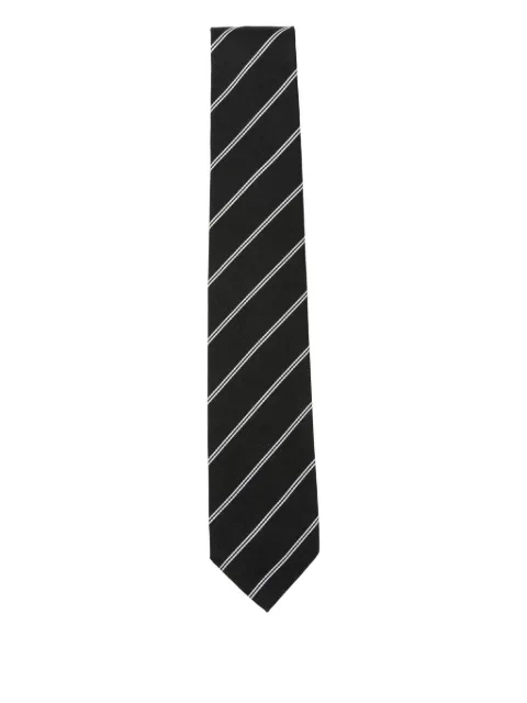 Husbands  corbata de seda con rayas estampadas