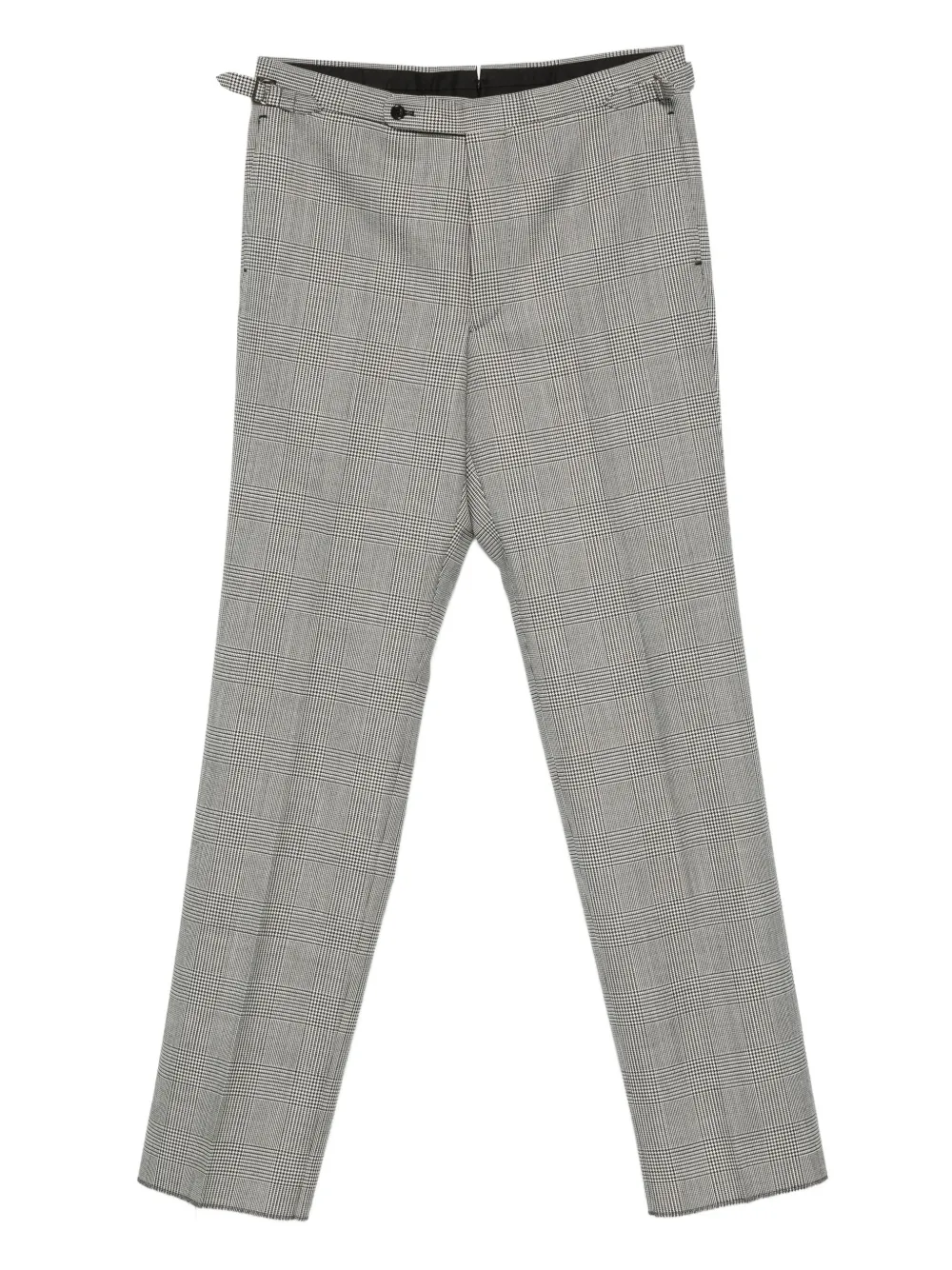 Husbands  checked chino trousers | Black | Image 1