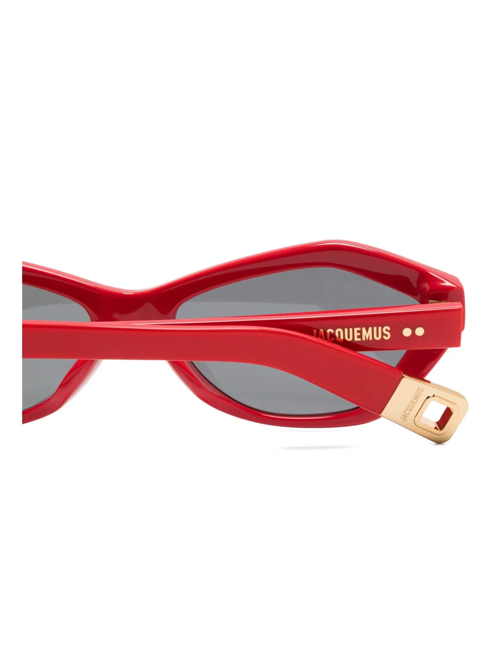 Jacquemus Zonnebril met cat-eye montuur Rood