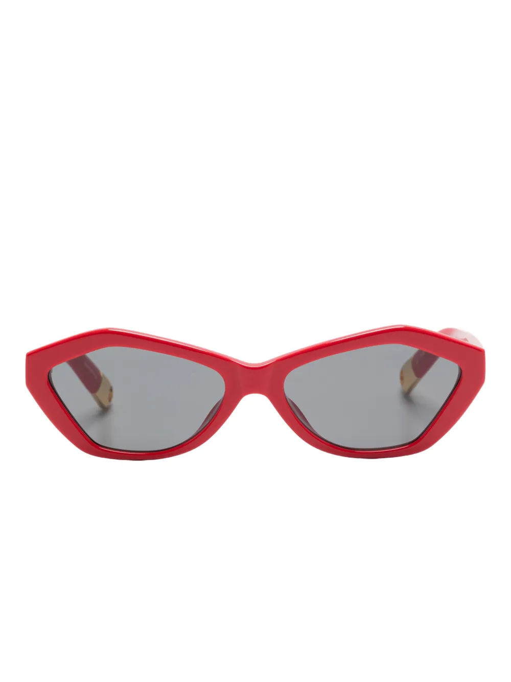 Jacquemus Zonnebril met cat-eye montuur Rood