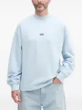HUGO logo-patch cotton sweatshirt - Blue
