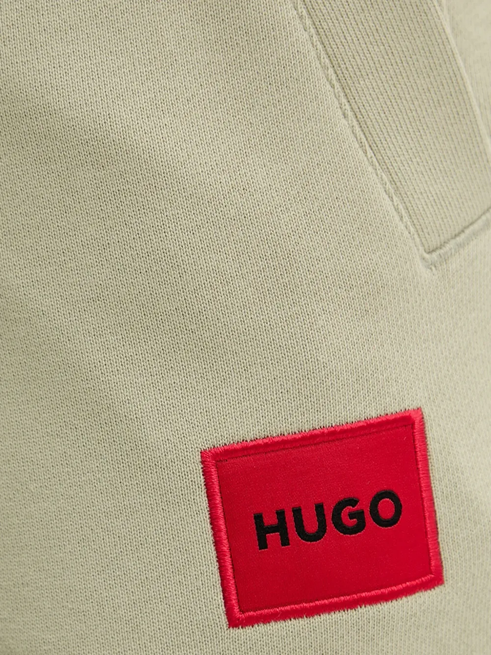 HUGO Duak trainingsbroek met logopatch Groen
