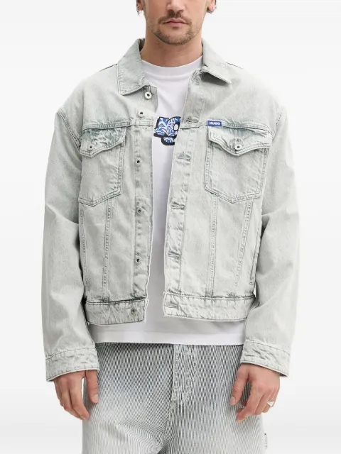 HUGO logo-patch denim jacket