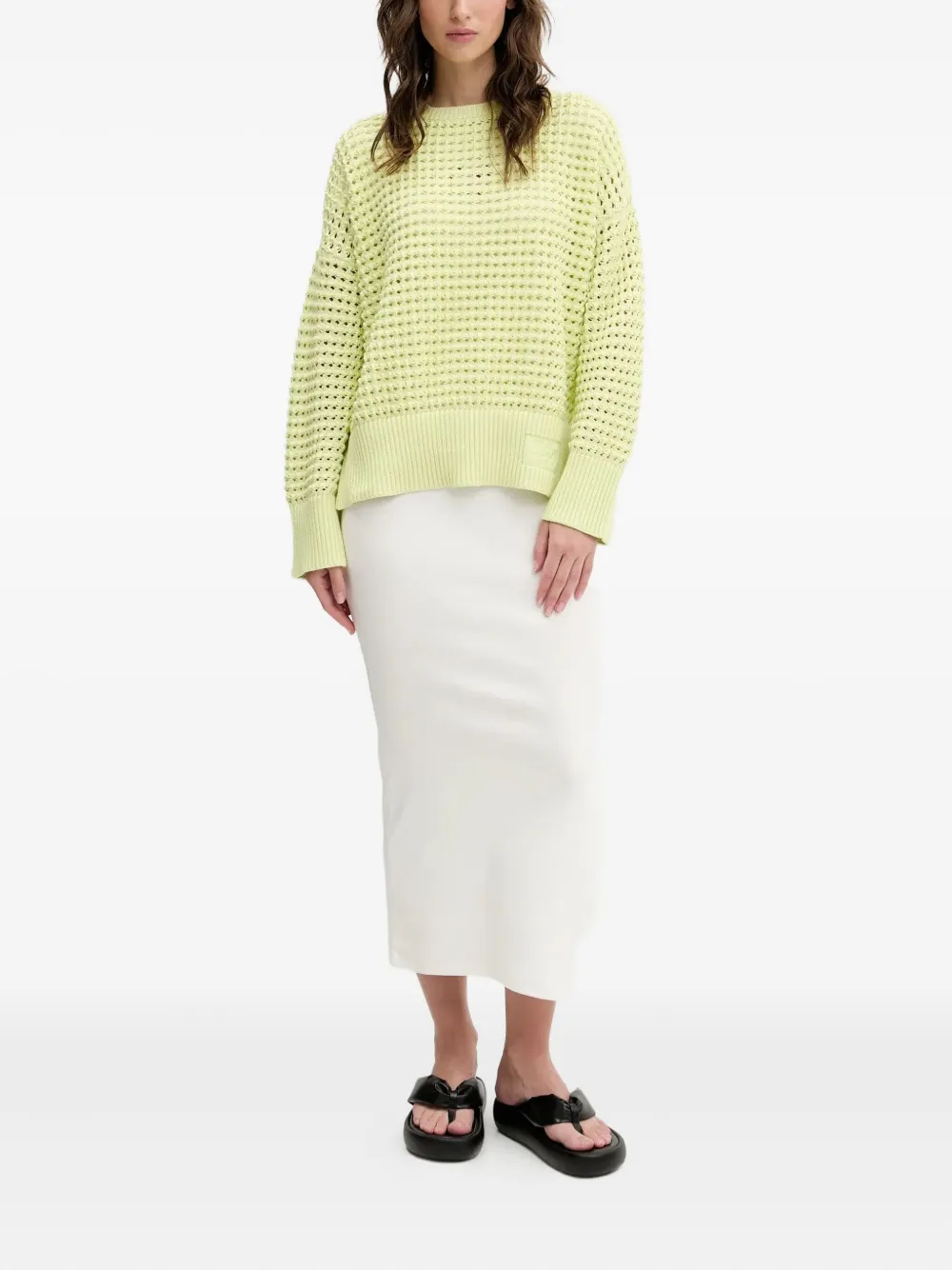 HUGO textured open-knit sweater | Knitted Sweaters | Image 2