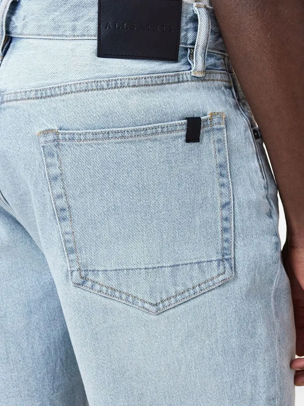 AllSaints Denim shorts met zakken Blauw