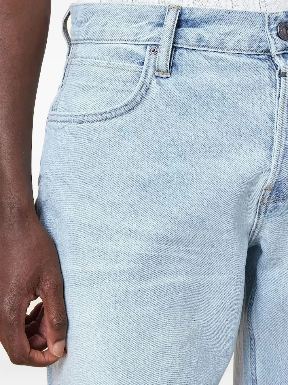 AllSaints Denim shorts met zakken Blauw