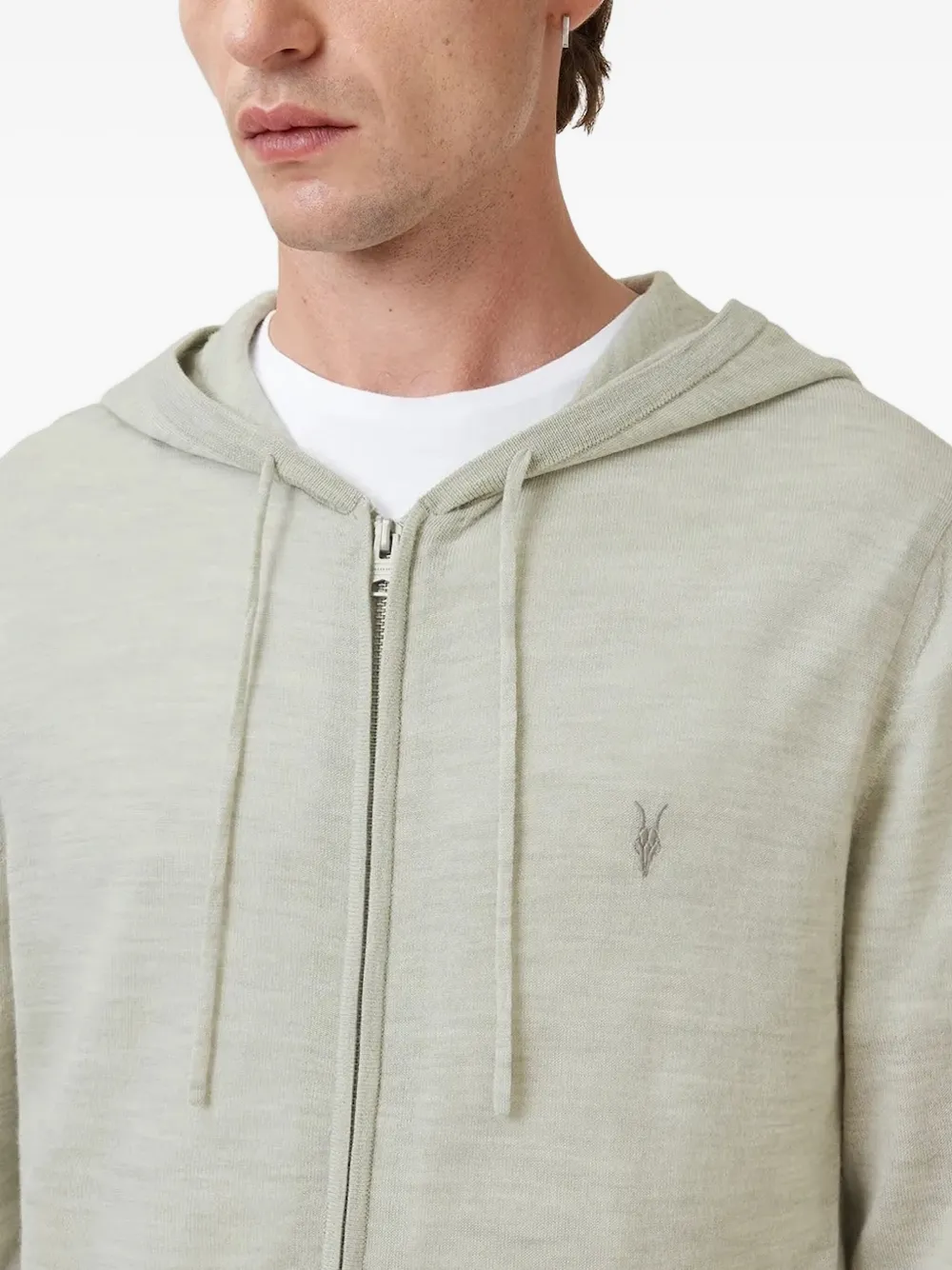 AllSaints Trui met capuchon Beige
