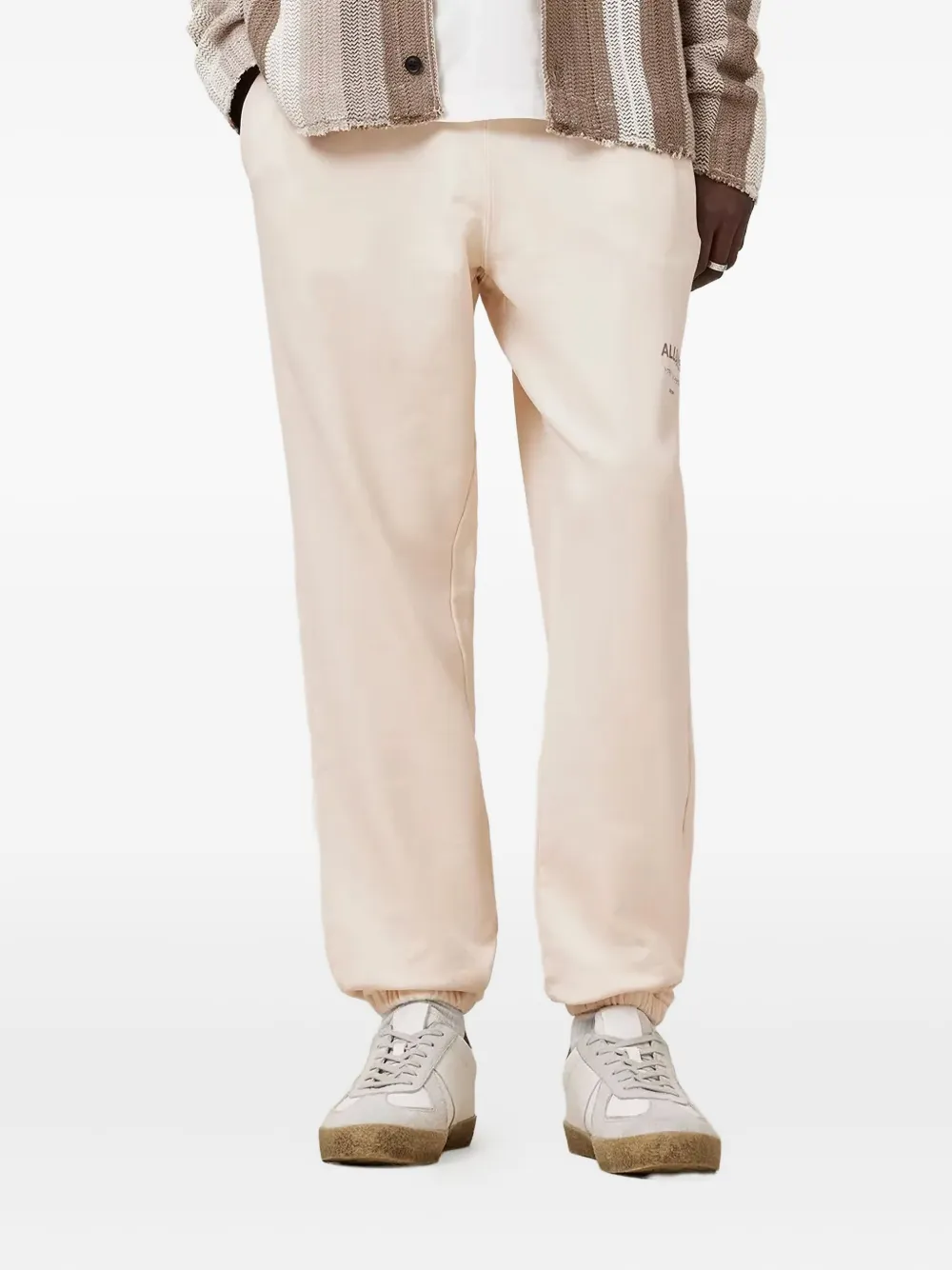 AllSaints logo-print track pants | Neutrals | Image 1