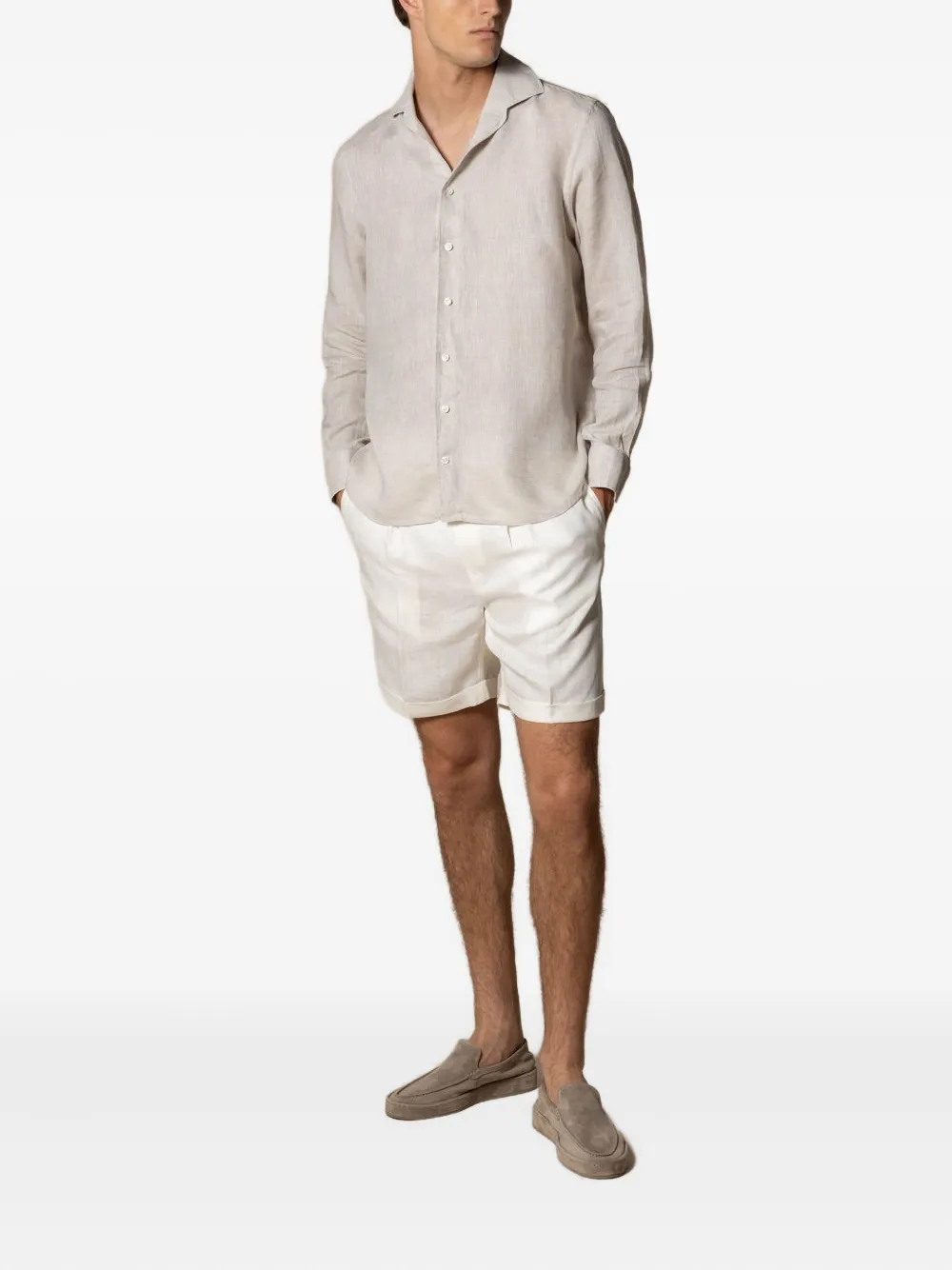 Aurélien seaside linen short | Shorts de vestir | Image 2