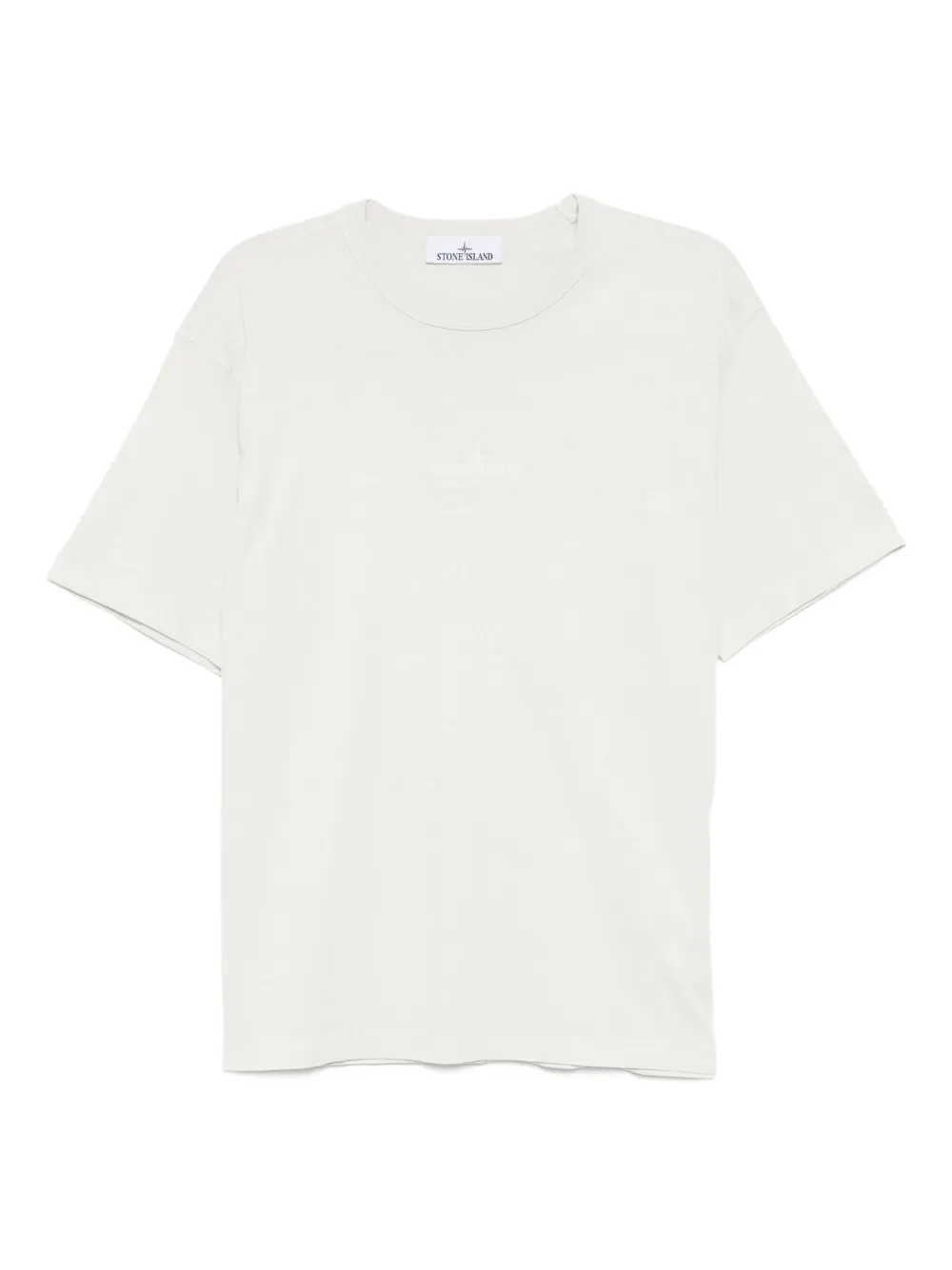 Stone Island T-shirt met geborduurd logo Grijs