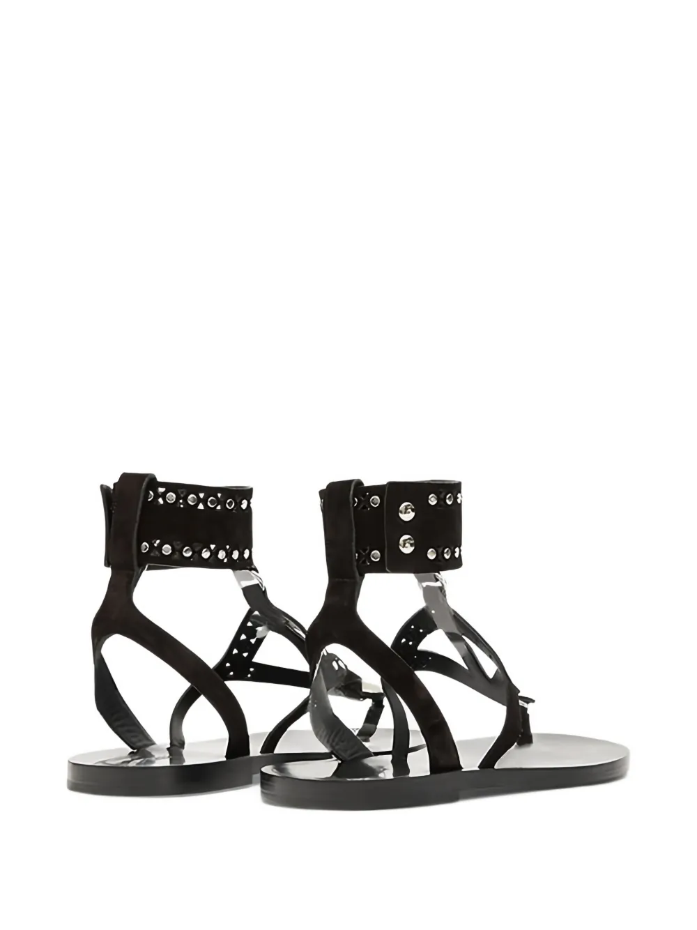 Isabel Marant Étoile Studded Ankle-strap Sandals In Black