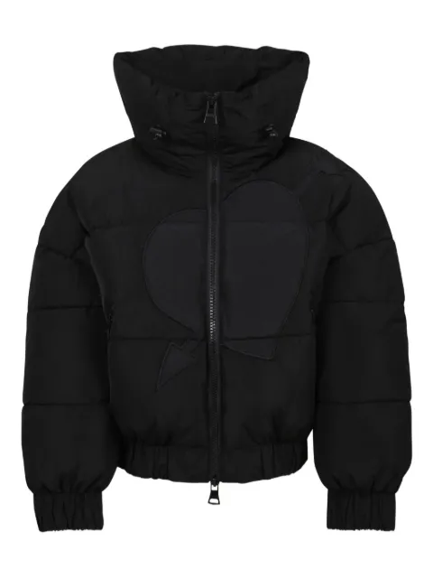 MSGM Kids heart-applique puffer jacket
