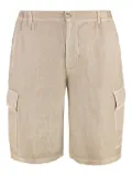 120% Lino linen cargo shorts - Neutrals