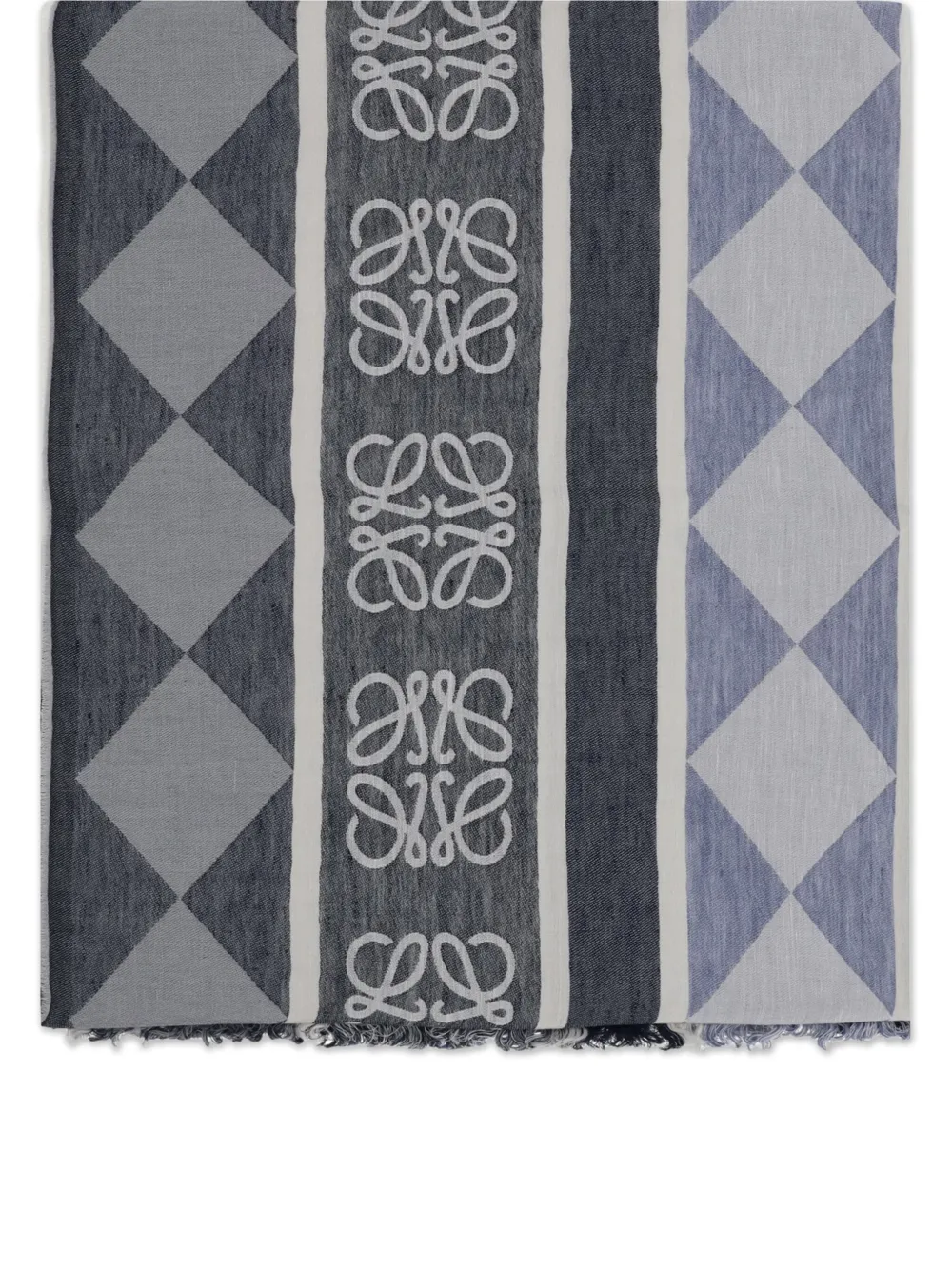 LOEWE Sjaal met geometrisch anagram Blauw