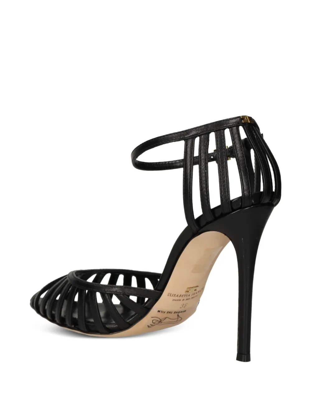 Elisabetta Franchi 110mm strappy sandals Black