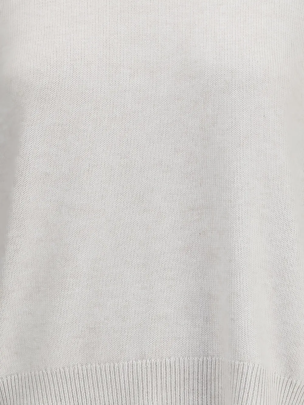 Brunello Cucinelli Top met gestreepte cuffs Beige