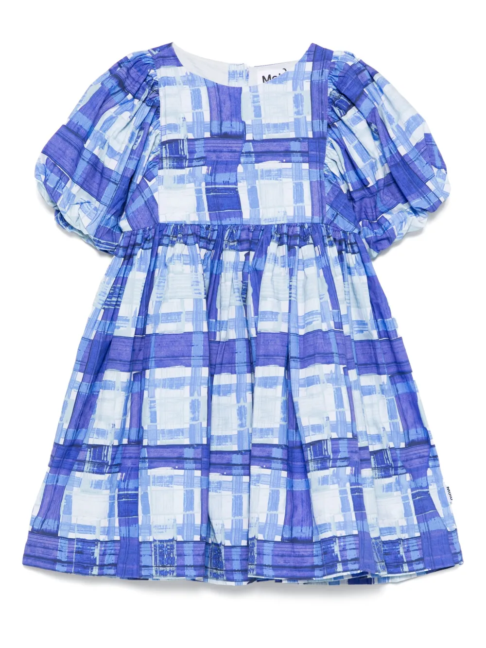 Molo vestido con motivo de cuadros | azul | Image 1